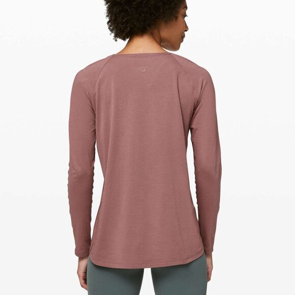 lululemon Emerald Long Sleeve Red Dust Size 8 - Picture 4 of 4